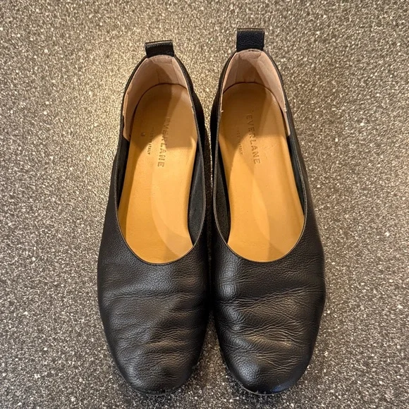 Everlane the Day Glove Black Leather Ballet Flats - size 8 - Picture 3 of 8